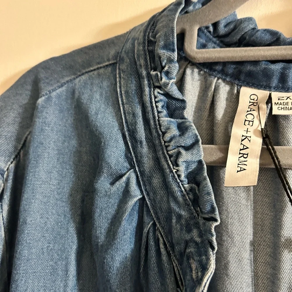 Grace + Karma Denim Dress - Picture 3 of 5